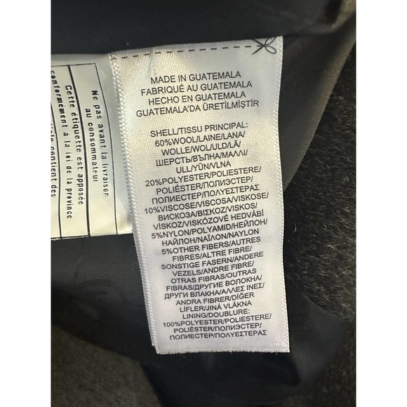 Lauren Ralph Lauren Walker Coat Button Gray Women's Size XL - Missing hood LRL - Picture 8 of 10